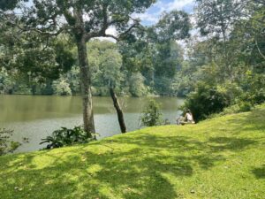 campsite at lake nkuruba nature reserve